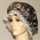 Abstract Marble Print Satin Hair Bonnet