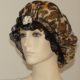 Animal Fur Print Chiffon Silk Hair Bonnet