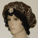 Cheetah Fur Print Satin Hair Bonnet