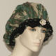 Camo Print Sheer Hair Bonnet