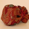 Dark Red Paisley Jewelry Pouch Organizer