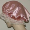 Dusty Rose Satin Hair Bonnet