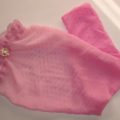 Gradient Pink Sheer Cotton Long Bonnet