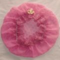 Gradient Pink Cotton Chiffon Hair Bonnet