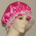 Hot Pink Satin Hair Bonnet