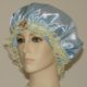 Light Blue Satin Hair Bonnet