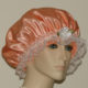 Light Orange Satin Hair Bonnet