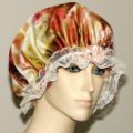Multi-color Floral Satin Hair Bonnet