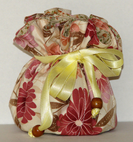 Oriental Floral Jewelry Pouch Organizer