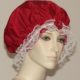 Red Silk Hair Bonnet