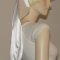 White Satin Long Hair Bonnet