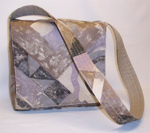 Abstract Print Messenger Bag