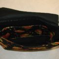 Autumn Leaves Black Messenger Bag