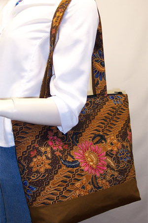 Batik Print Tote Bag