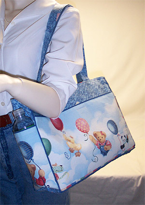 Blue Jean Teddy Bear Weekender Bag