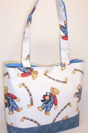 Blue Jean Teddy Purse