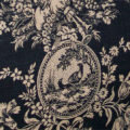 Country House Black Toile Tote Bag