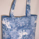 Blue Garden Scene Toile Tote Bag