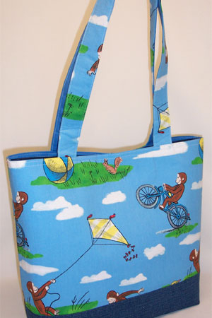 George Plays Kite Print Tote Bag