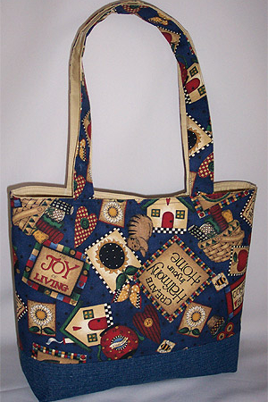 Country Living Print Tote Bag