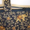 Lucky Elephant Print Tote Bag