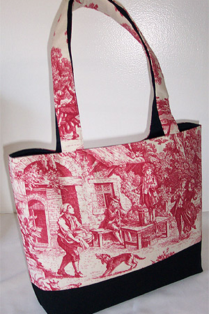 Garden Party Toile Tote Bag