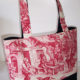 Garden Party Toile Tote Bag