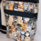 Halloween Kitties Print Drawstring Purse