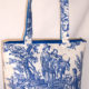 Country Life Navy Toile Bag