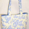 Blue Yellow Covington Toile Bag