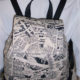 Newspaper Print Collage Backpack