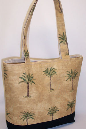 Palm Trees Print Purse