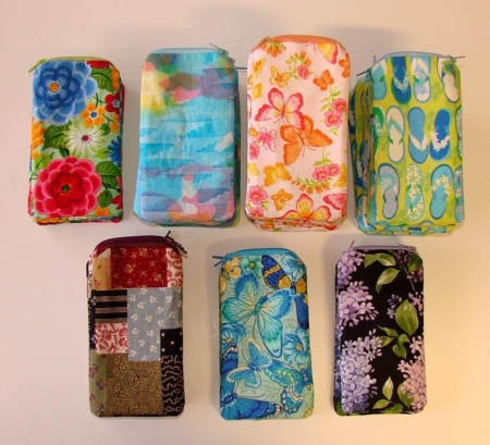 Floral Print Reading Glass Case