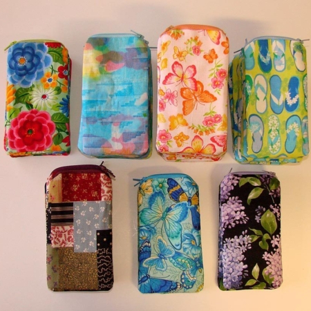 Floral Print Reading Glass Case