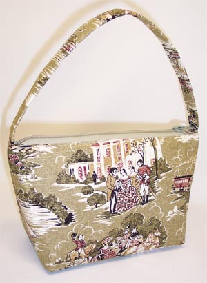 Belle Sage Toile Handbag