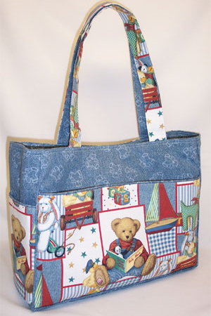 Patchwork Teddy Weekender Bag