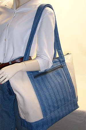 Denim Canvas Weekender Bag